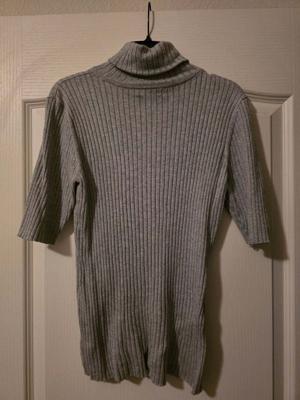 Charter Club Women's Gray Ribbed Turtleneck Sweater Size Large